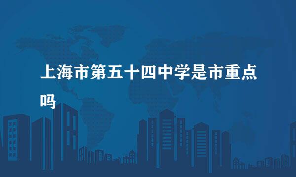 上海市第五十四中学是市重点吗